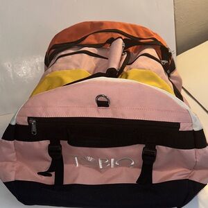 Tobi Pink and Yellow Women's Travel Bag 60L